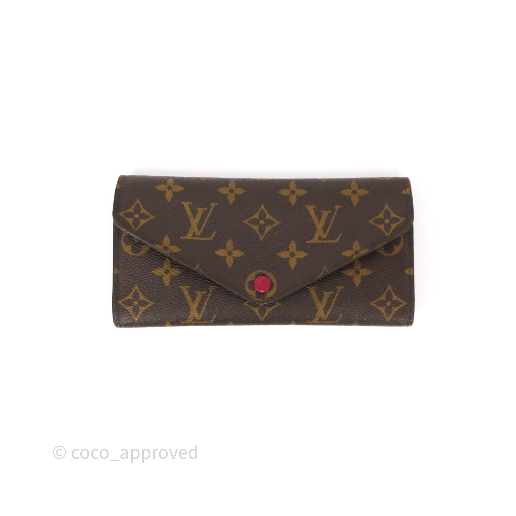Louis Vuitton Josephine Wallet Monogram Canvas Fuchsia