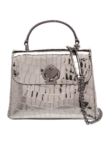 Embossed Leather Crossbody Bag