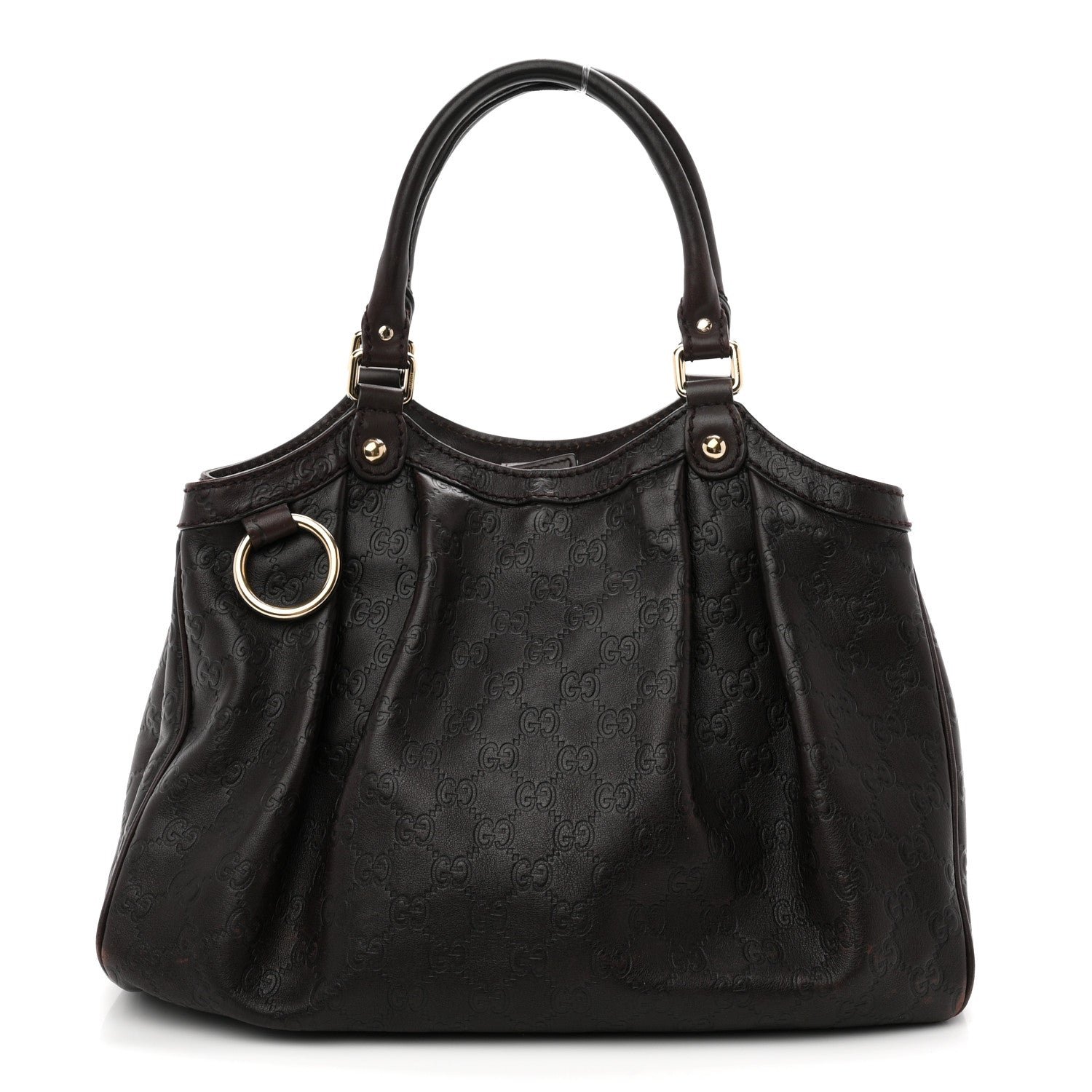 Gucci Guccissima Medium Sukey Tote  Chocolate