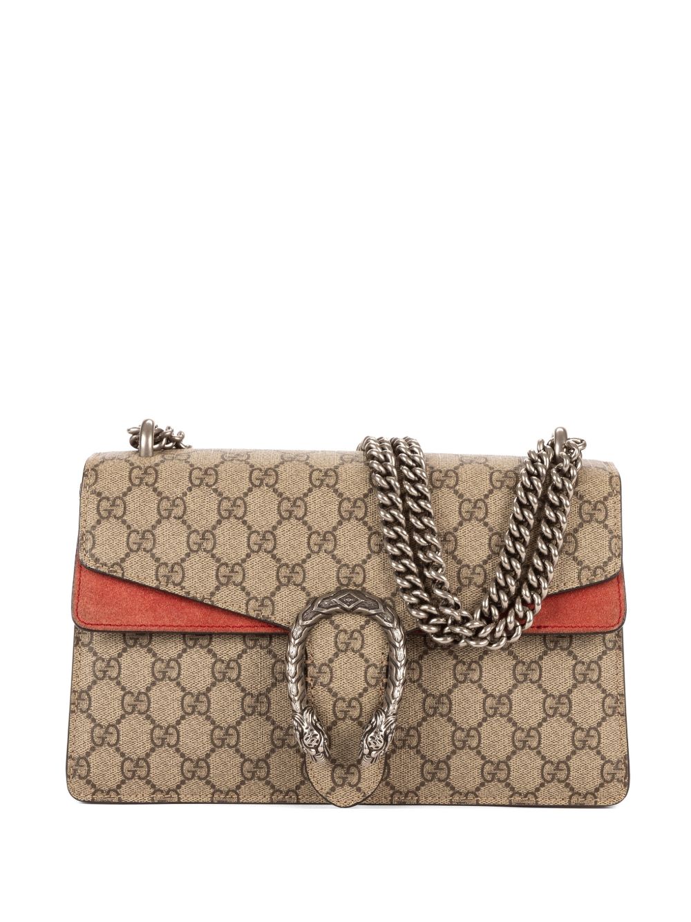 Dionysus beige monogram-pattern chain-strap shoulder bag