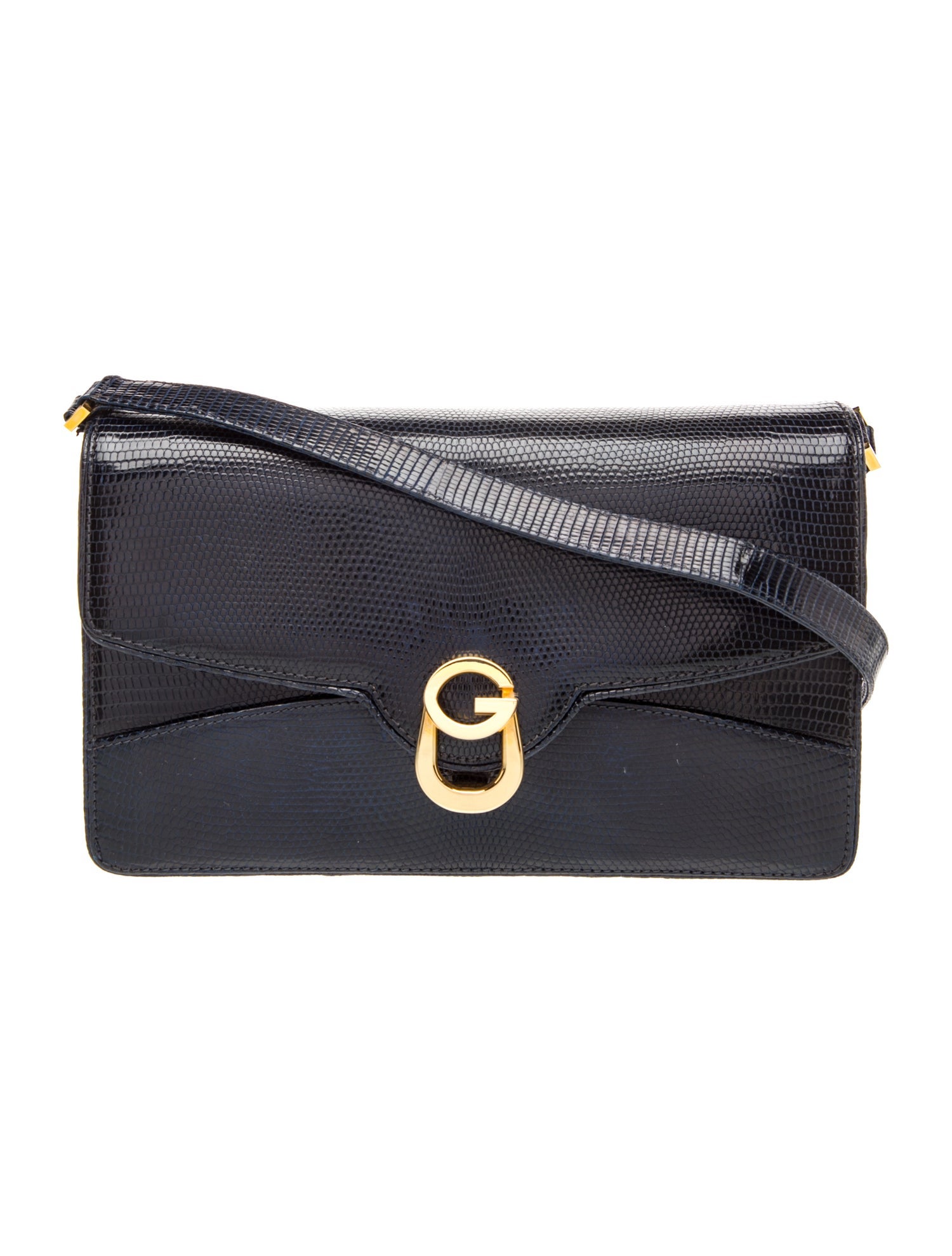Embossed Leather Shoulder Bag