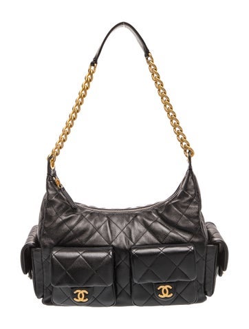 Large Trendy Pockets Hobo