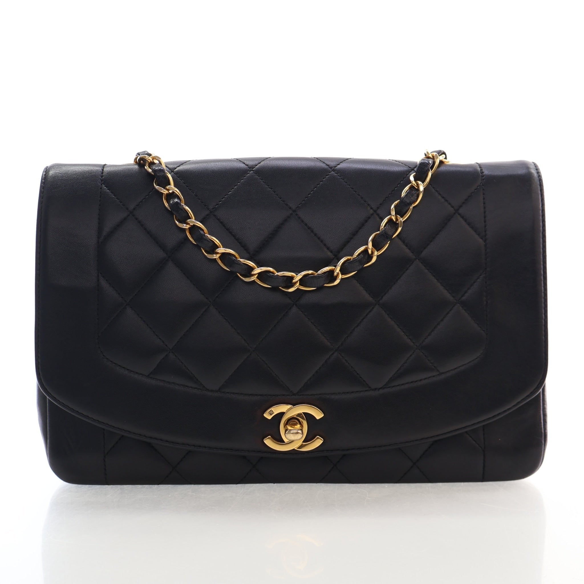 Chanel Medium Lambskin Vintage Diana Flap Bag