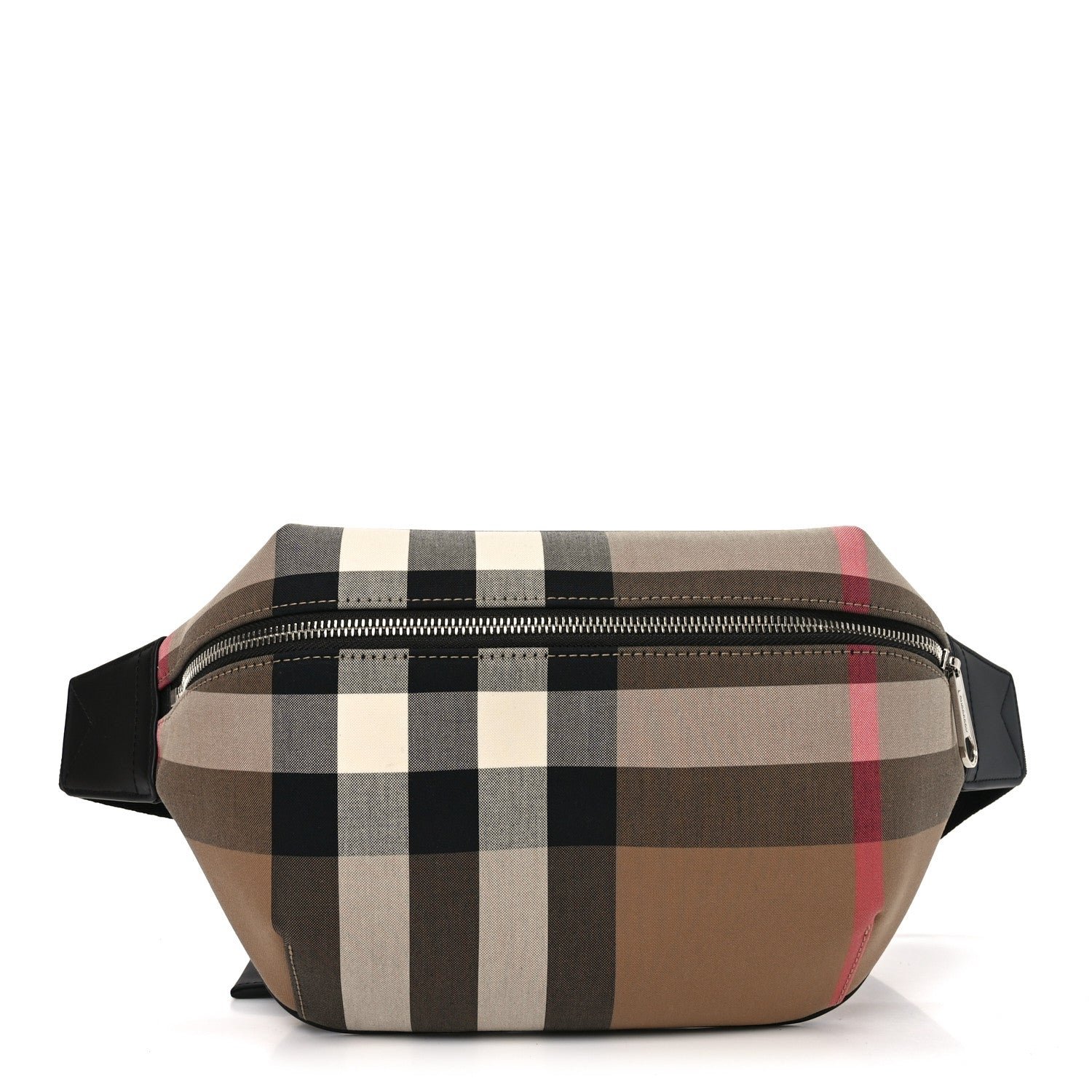 Burberry IP Check Sonny Bum Bag Taupe Brown