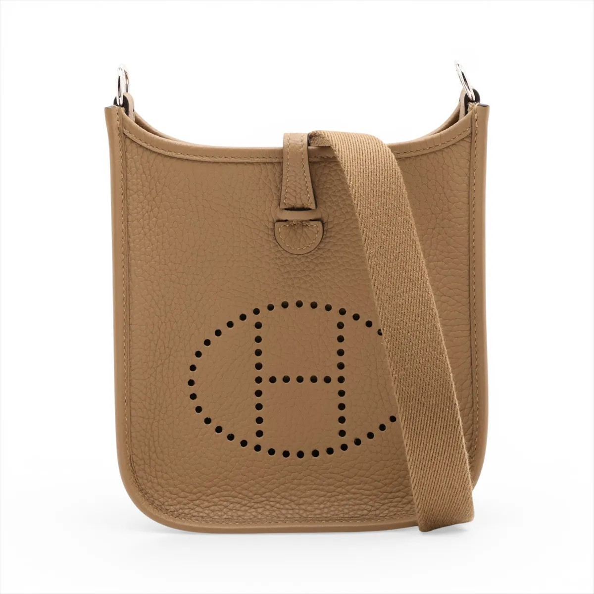 Hermès evelyn 16 TPM Amazon Taurillon Clemence Dune Silver Metal Fittings