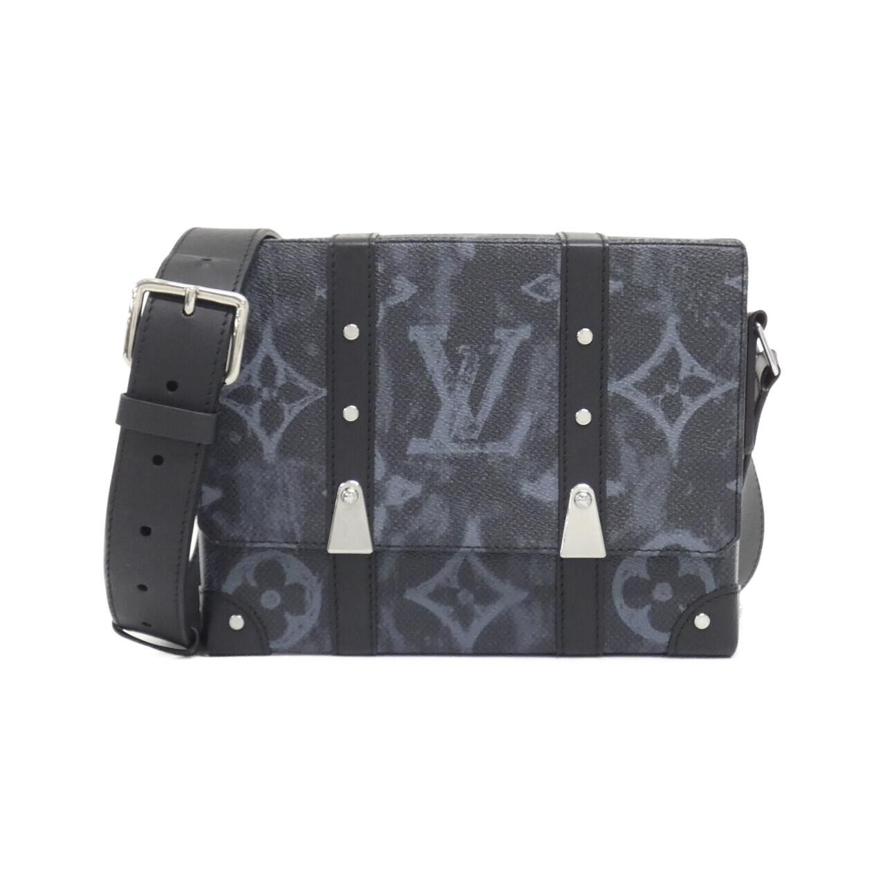 Louis Vuitton Monogram Pastel Noir Trunk Messenger Shoulder Bag M5...