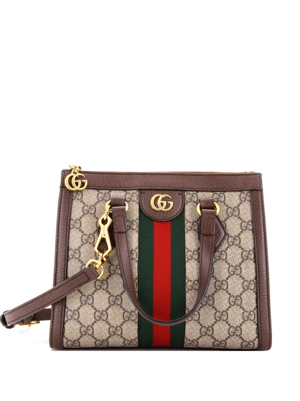 Ophidia Top Handle GG Coated Canvas Small tote bag