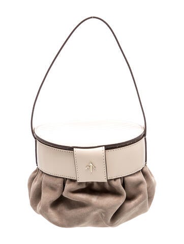 Manu Atelier Leather Top Handle Bag