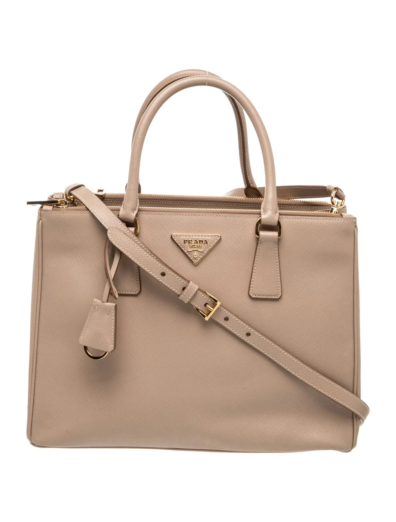 Saffiano Leather Galleria Double Zip Large