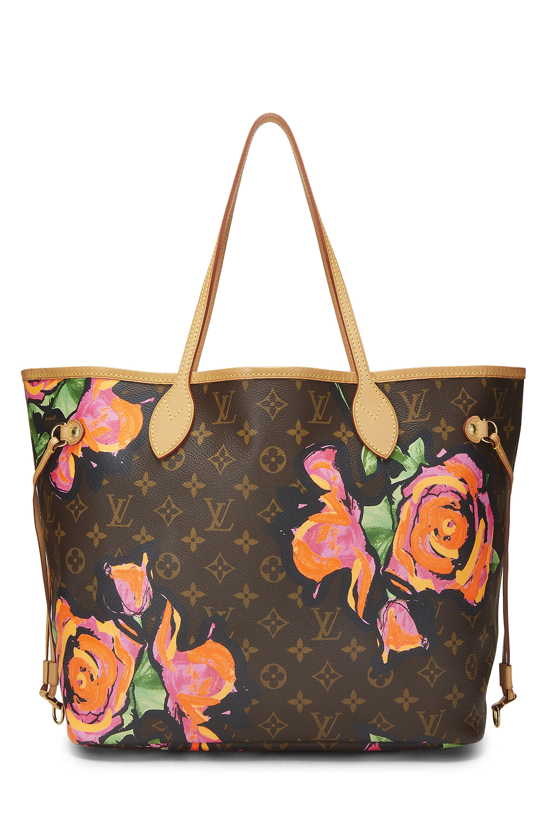 Stephen Sprouse x Louis Vuitton Monogram Canvas Roses Neverfull MM