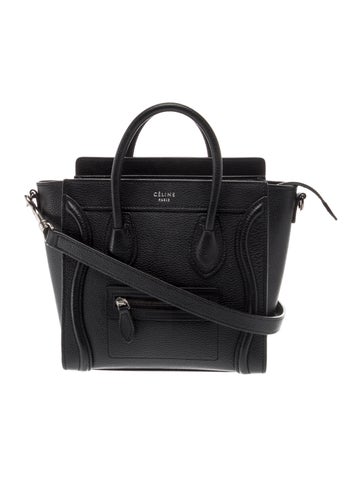 Celine Leather Luggage Nano