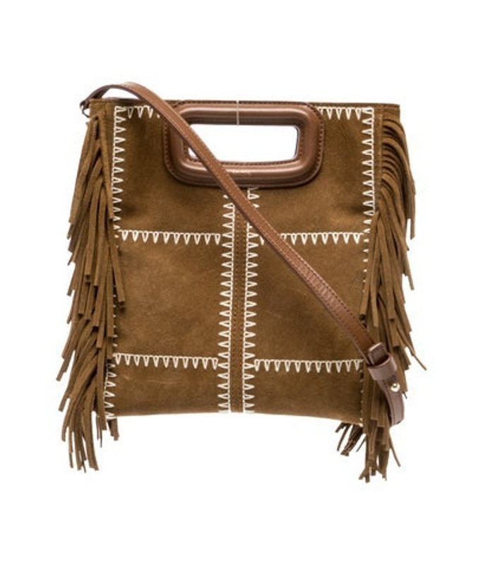 Maje Suede Top Handle Bag