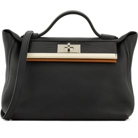 Hermes Black Togo and Matte Alligator, Gold and Nata Swift Touch 24/24 29 Palladium Hardware, 2016