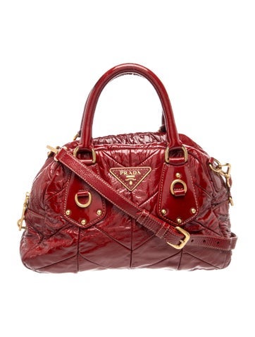 Patent Leather Top Handle Bag