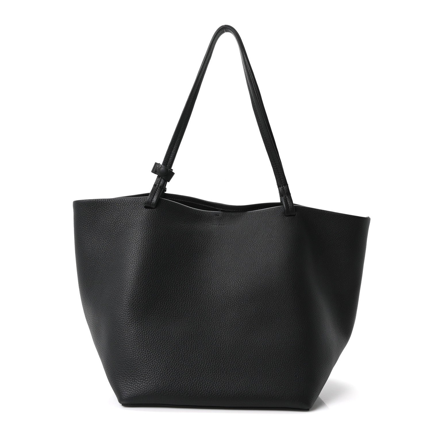 The Row The Row Grained Calfskin Park Tote Three Black