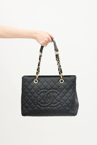 Caviar Leather Grand Shopping Tote Bag