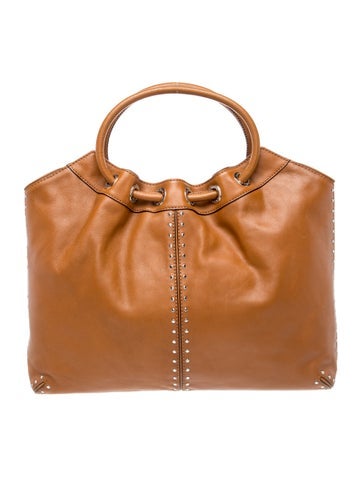 Leather Top Handle Bag