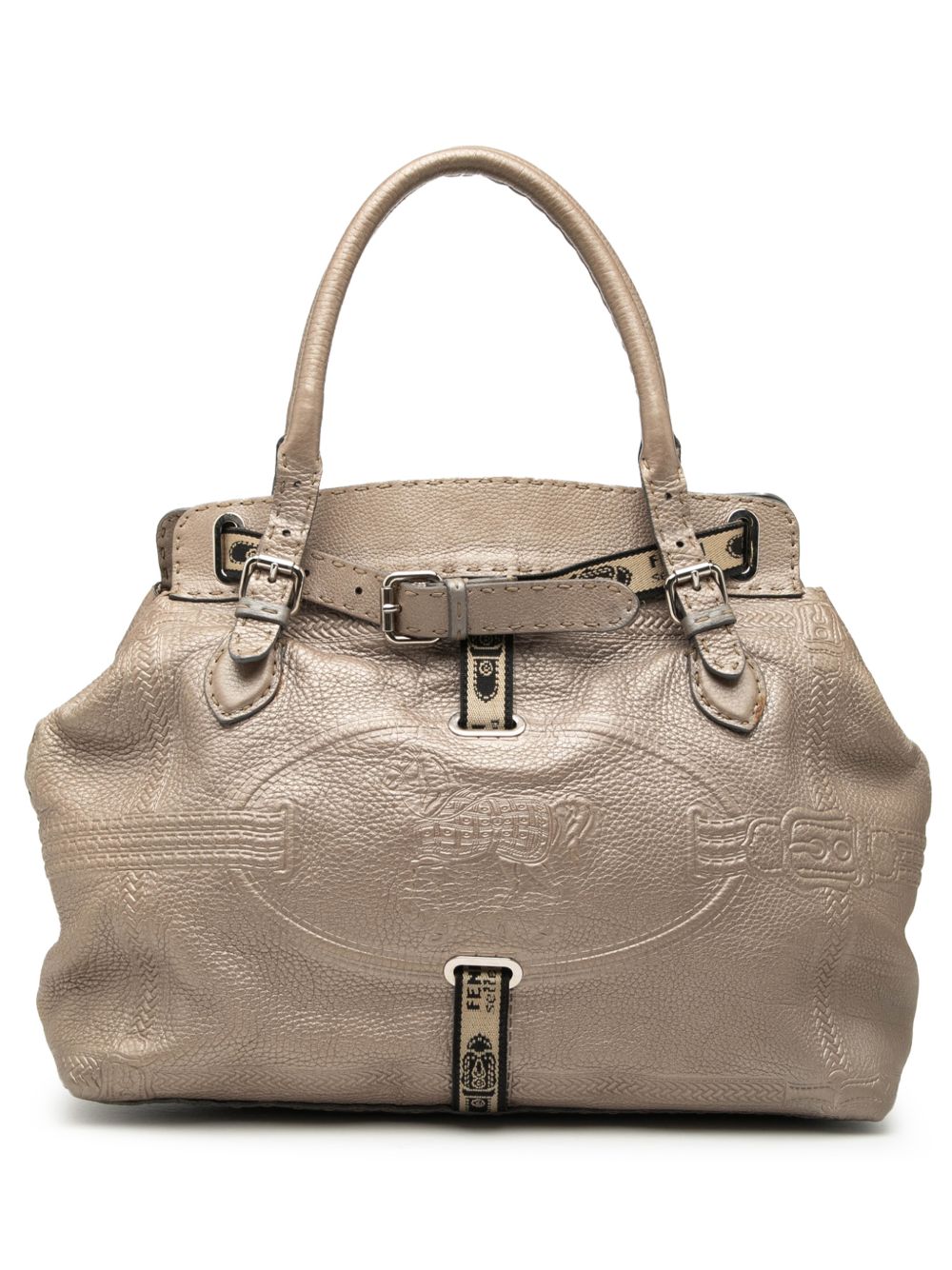 2000-2010 Large Leather Selleria Villa Borghese tote bag