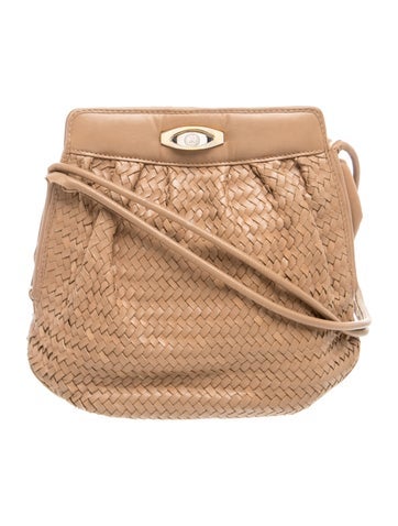 Leather Vintage Interlocking G Shoulder Bag