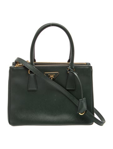 Saffiano Leather Galleria Double Zip Small