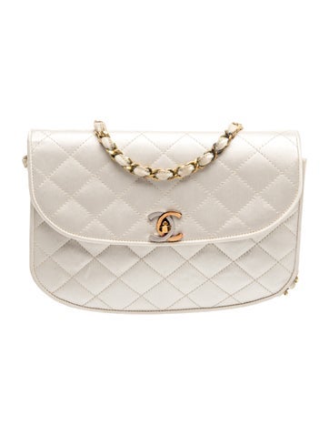 Satin Half Moon Shoulder Bag