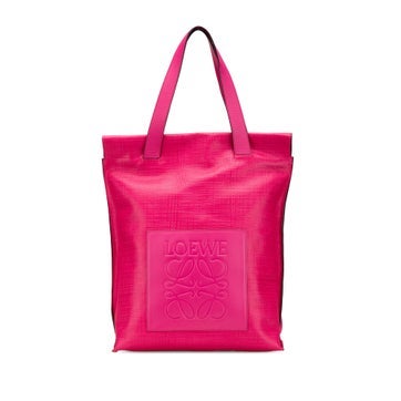 Calf Leather Anagram Leather Shopper Tote