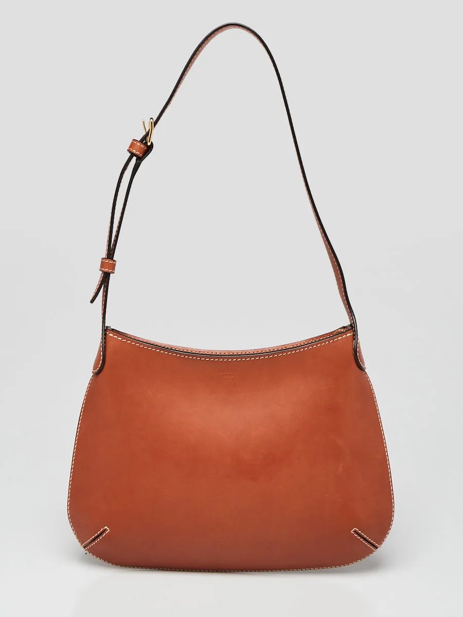 Celine Brown Smooth Leather Alice Shoulder Bag