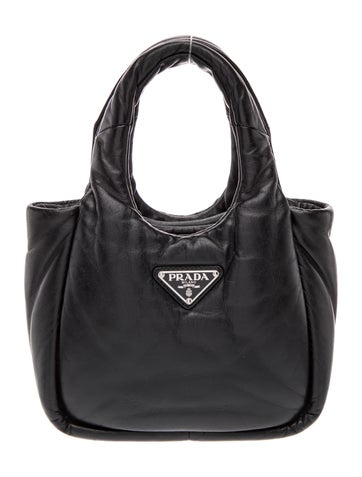 Enameled Metal Triangle Padded Tote Small
