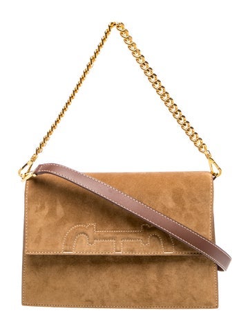 Carolina Herrera Suede Shoulder Bag
