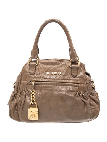 Leather Top Handle Bag
