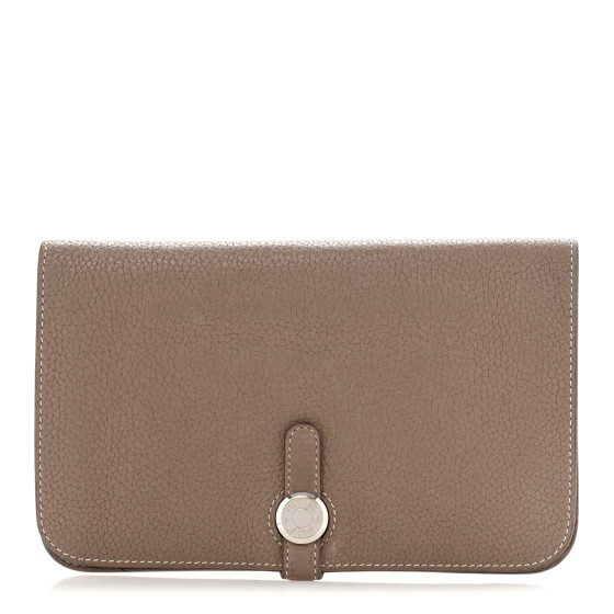 Hermes Togo Dogon Duo Wallet Etoupe