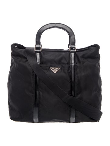 Tessuto Nylon Top Handle Bag Vintage