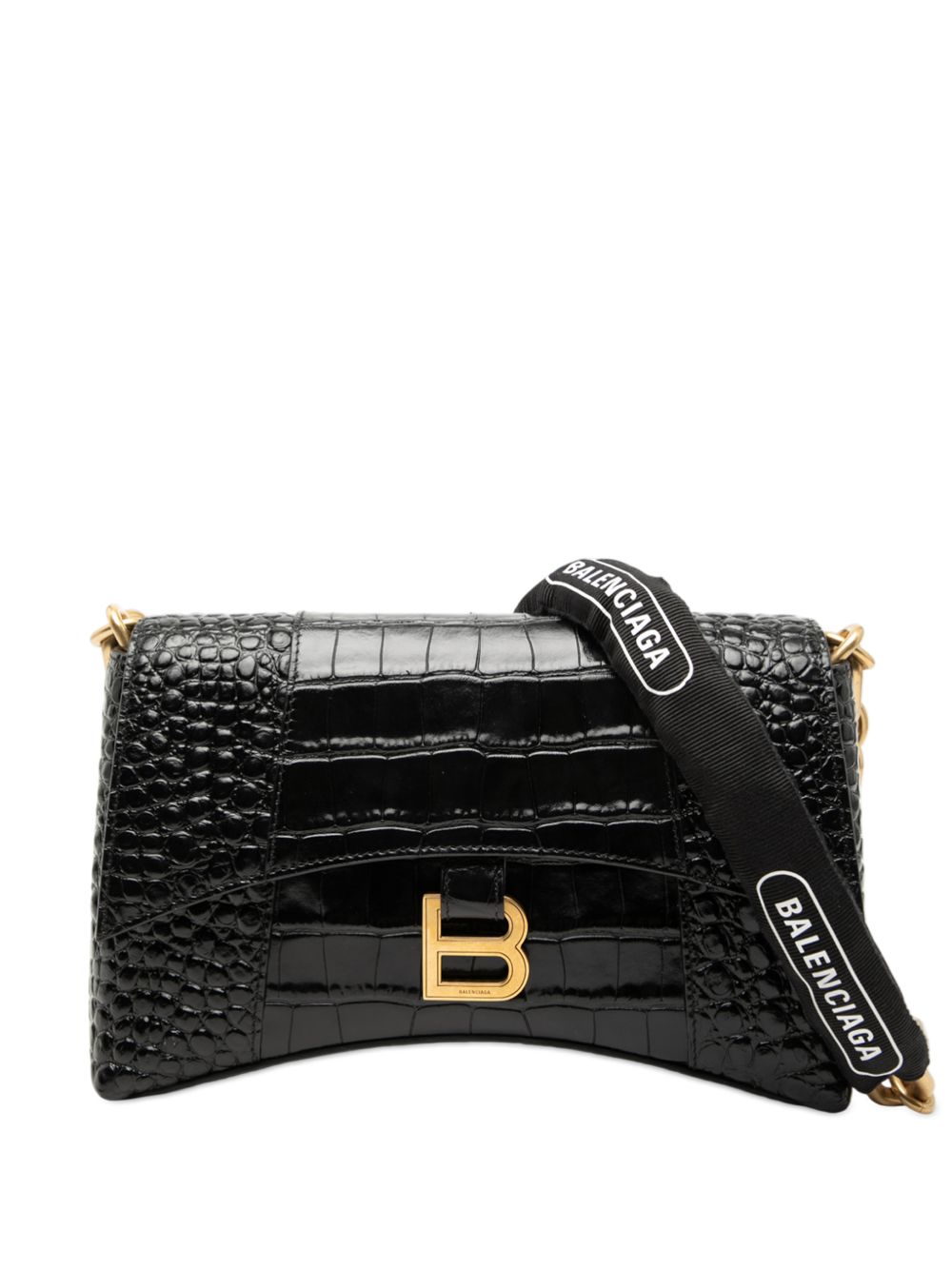 2022 Croc Embossed Leather Downtown XS crossbody bag