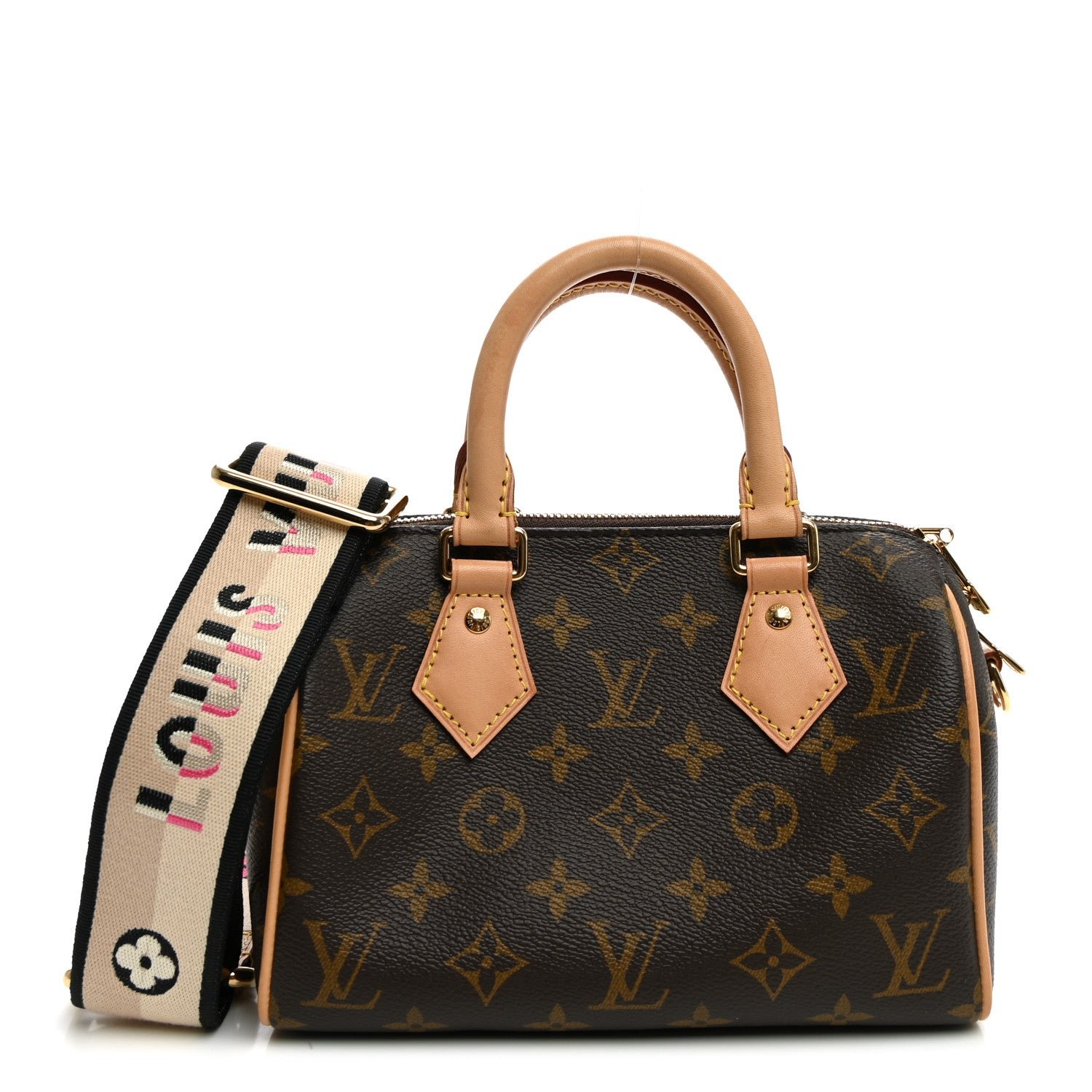 Louis Vuitton Monogram Speedy Bandouliere 20 Black