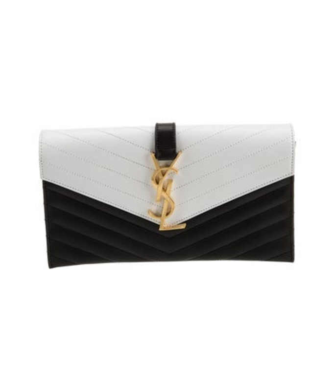 Saint Laurent Laurent Leather Clutch