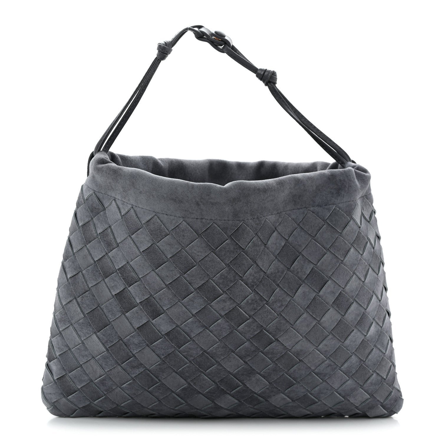 Bottega Veneta Bottega Veneta Suede Intrecciato Medium Dustbag Cloudy Indigo