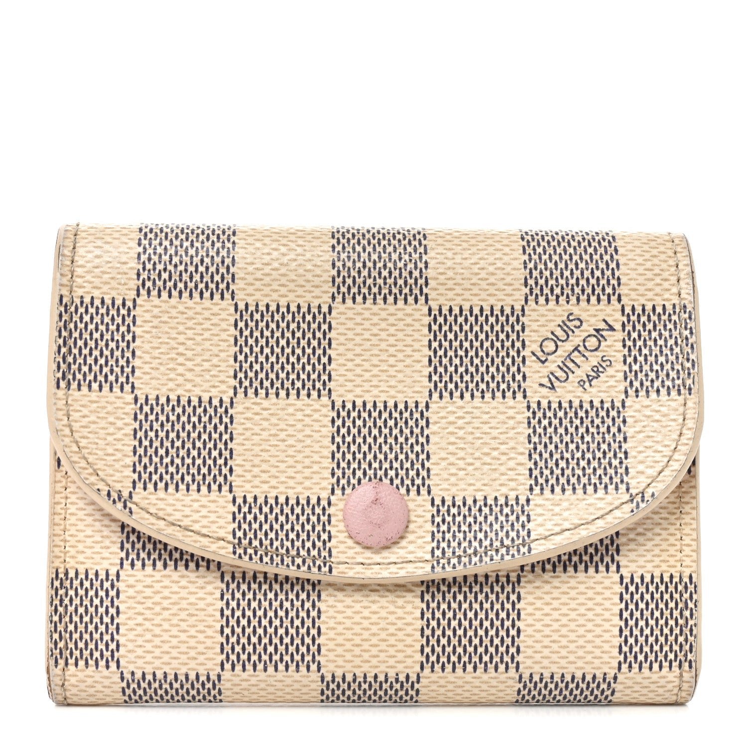 Louis Vuitton Damier Azur Rosalie Coin Purse Rose Ballerine