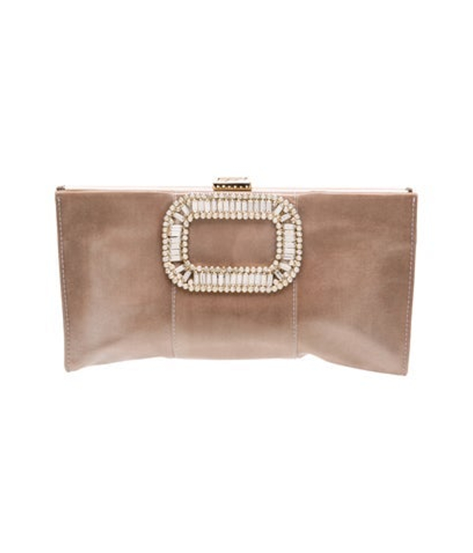 Roger Vivier Vivier Satin Clutch
