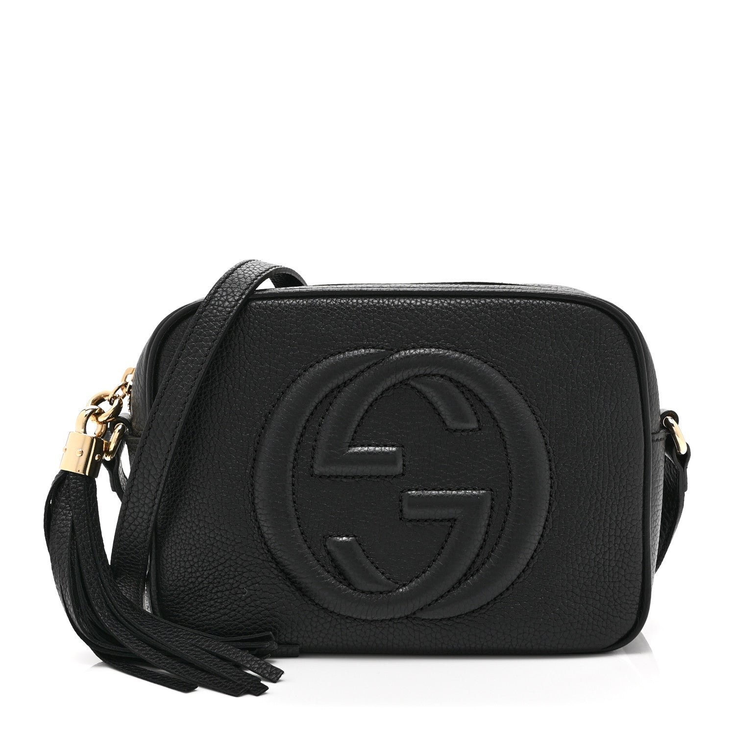 Gucci Pebbled Calfskin Small Soho Disco Bag Black