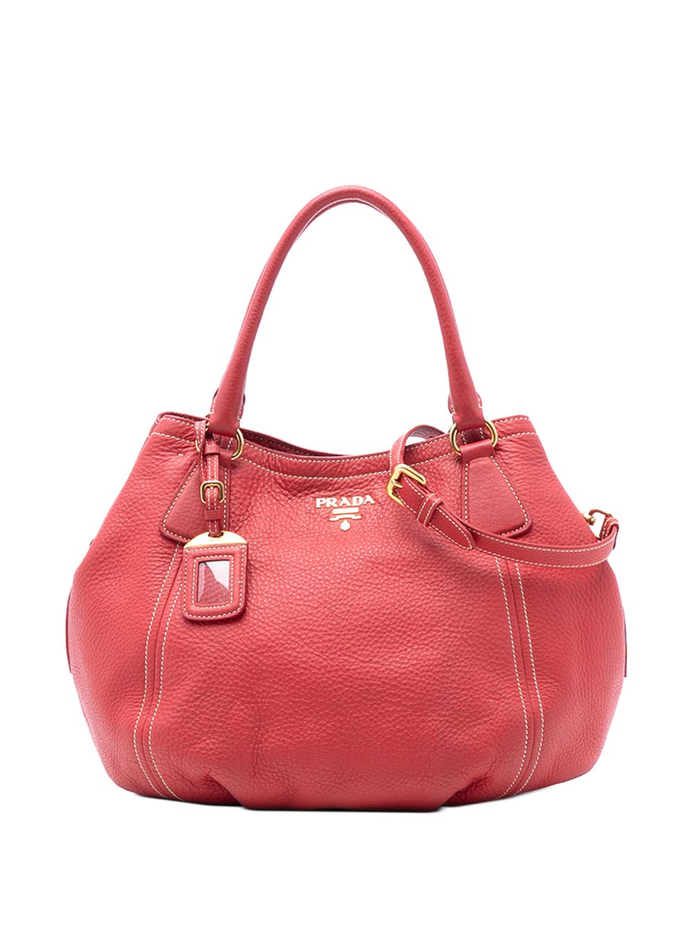 Prada 2000-2025 Vitello Daino Open Convertible Tote satchel