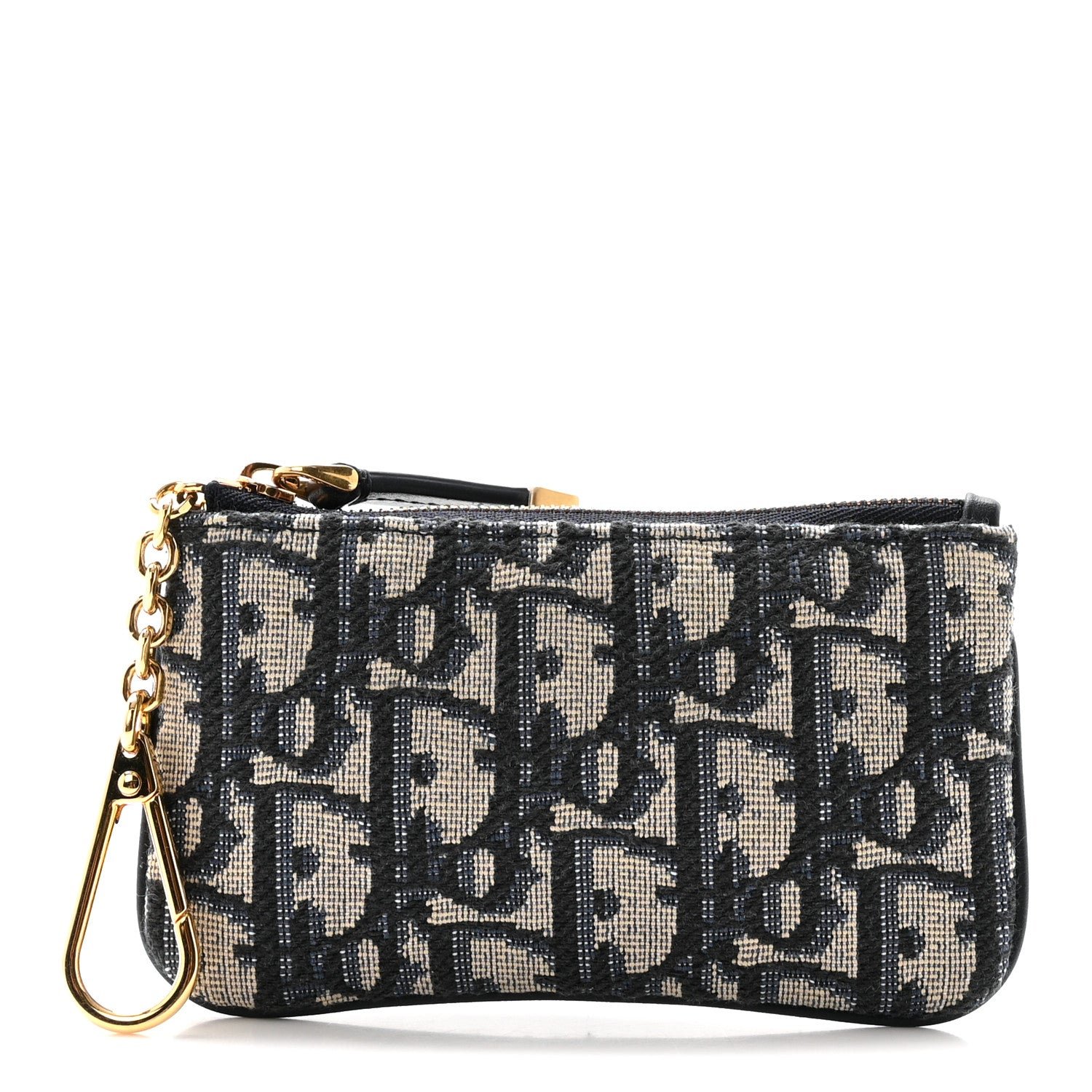 Christian Dior Oblique Key Case Blue