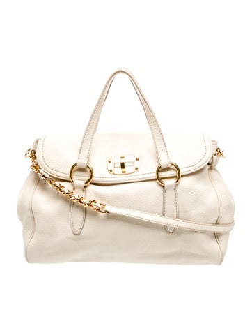 Miu Miu Leather Top Handle Bag