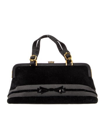 Roberta di Camerino Suede Top Handle Bag