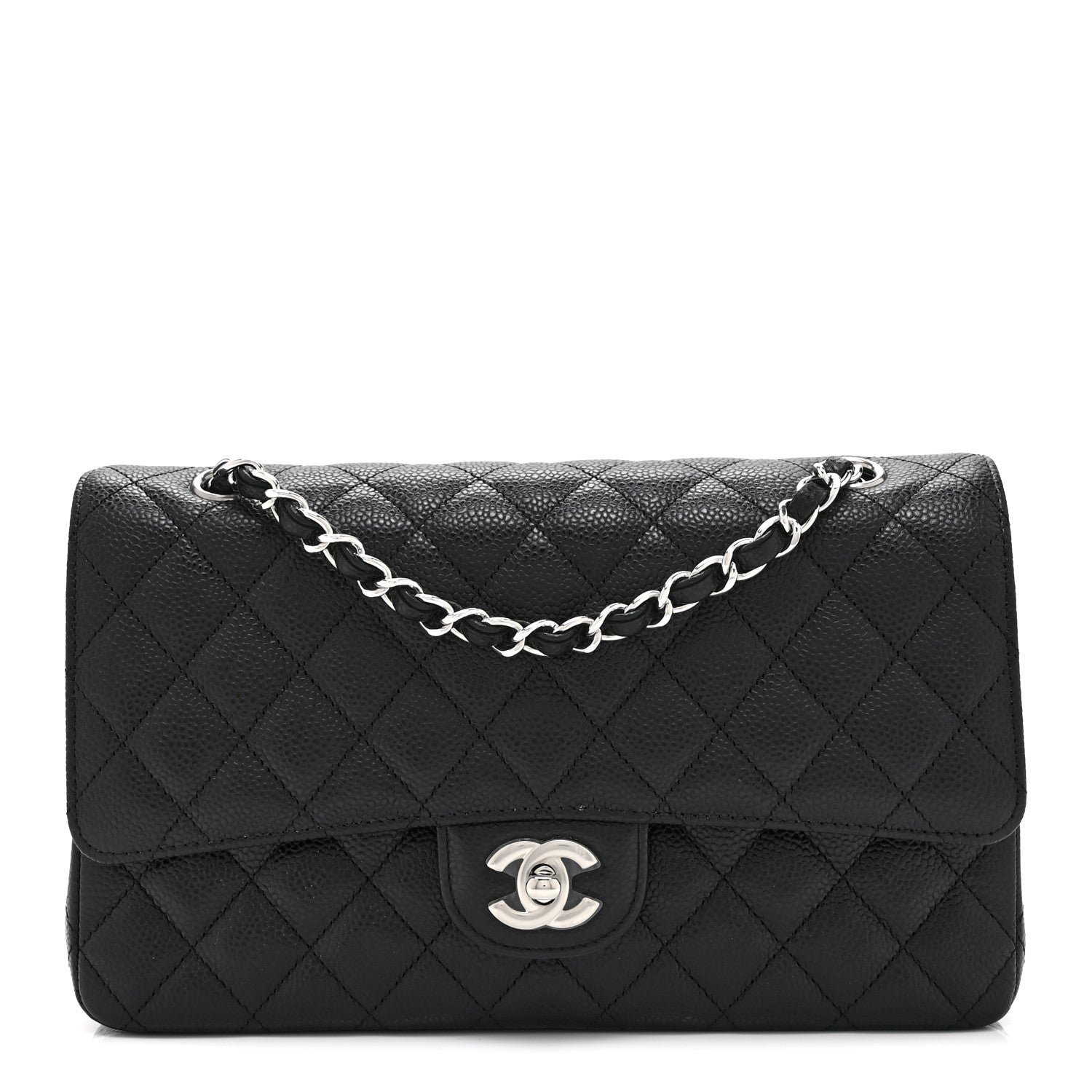Chanel Caviar Quilted Medium Double Flap Black