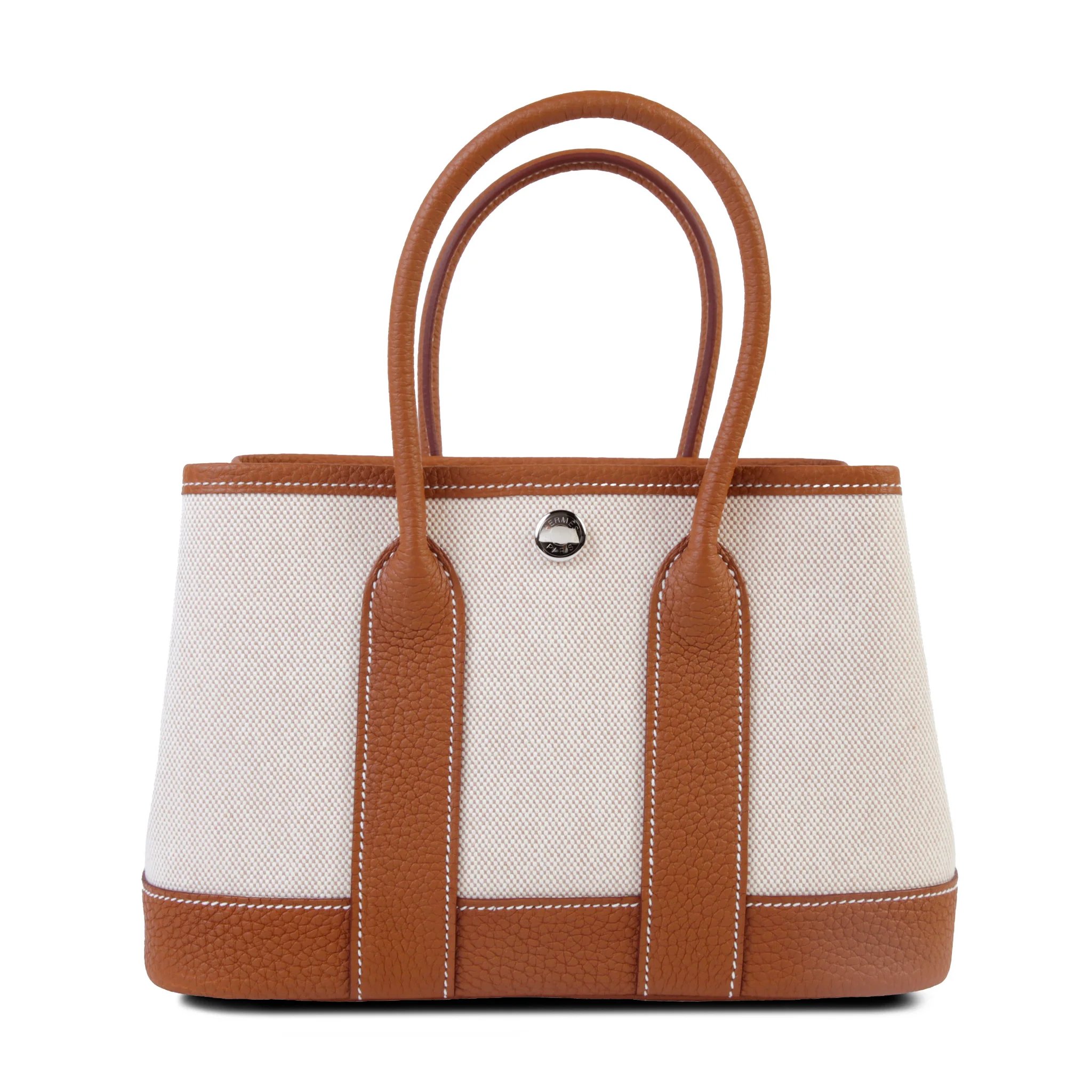 Brand New ( Rank N ) HERMÈS Neo Garden Party 23 Gold (37) Ecru Negonda Canvas Palladium hardware K (2025)