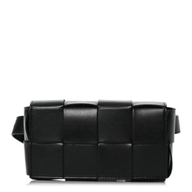 Bottega Veneta Nappa Maxi Intreccio The Belt Cassette Bag Black