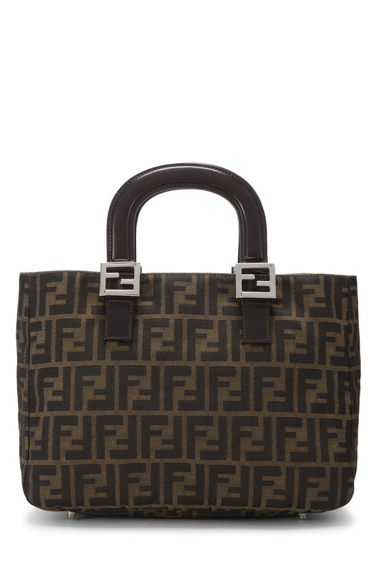Brown Zucca Canvas Handbag Small