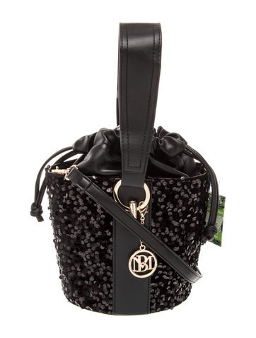 Badgley Mischka Sequins Bucket Bag w/ Tags