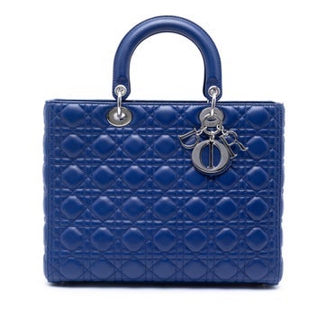 Lambskin Large Lambskin Cannage Lady Dior