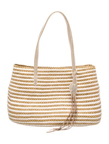 Straw Top Handle Bag